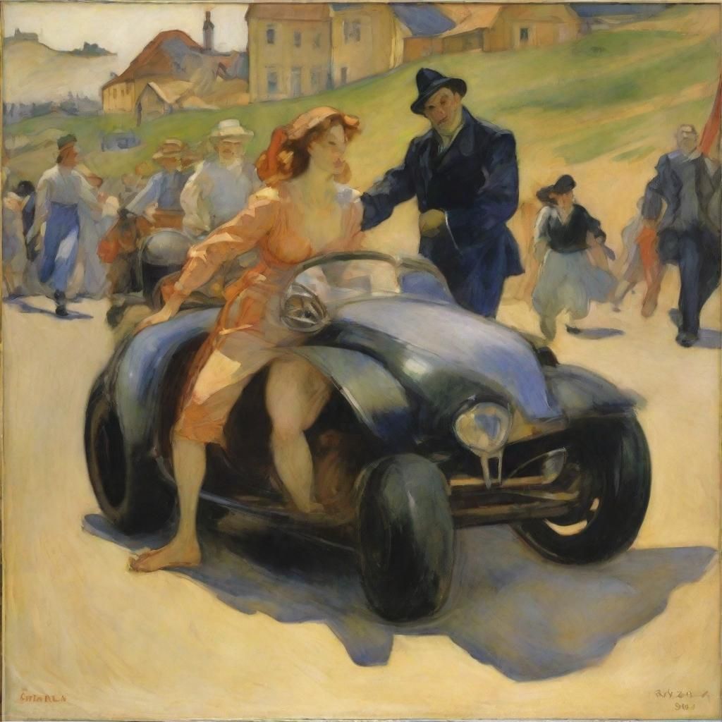 Vampire Supercar Dreamscape: Serebriakova and Schiele Inspir...