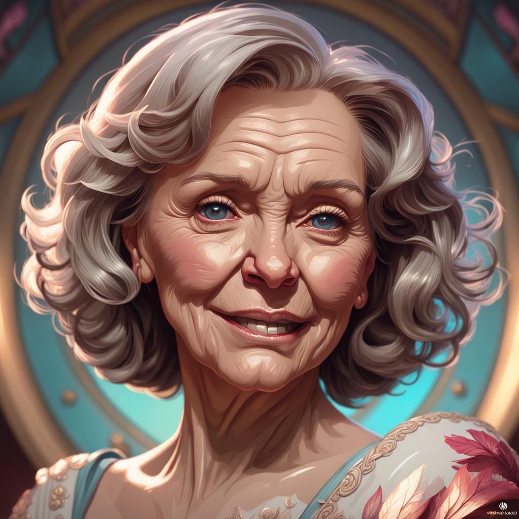 Hyperdetailed Portrait of Betty White in Unreal Engine 5