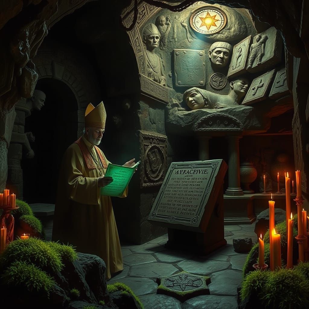 Cardinal Deciphers Prophecy in Gothic Vatican Chamber