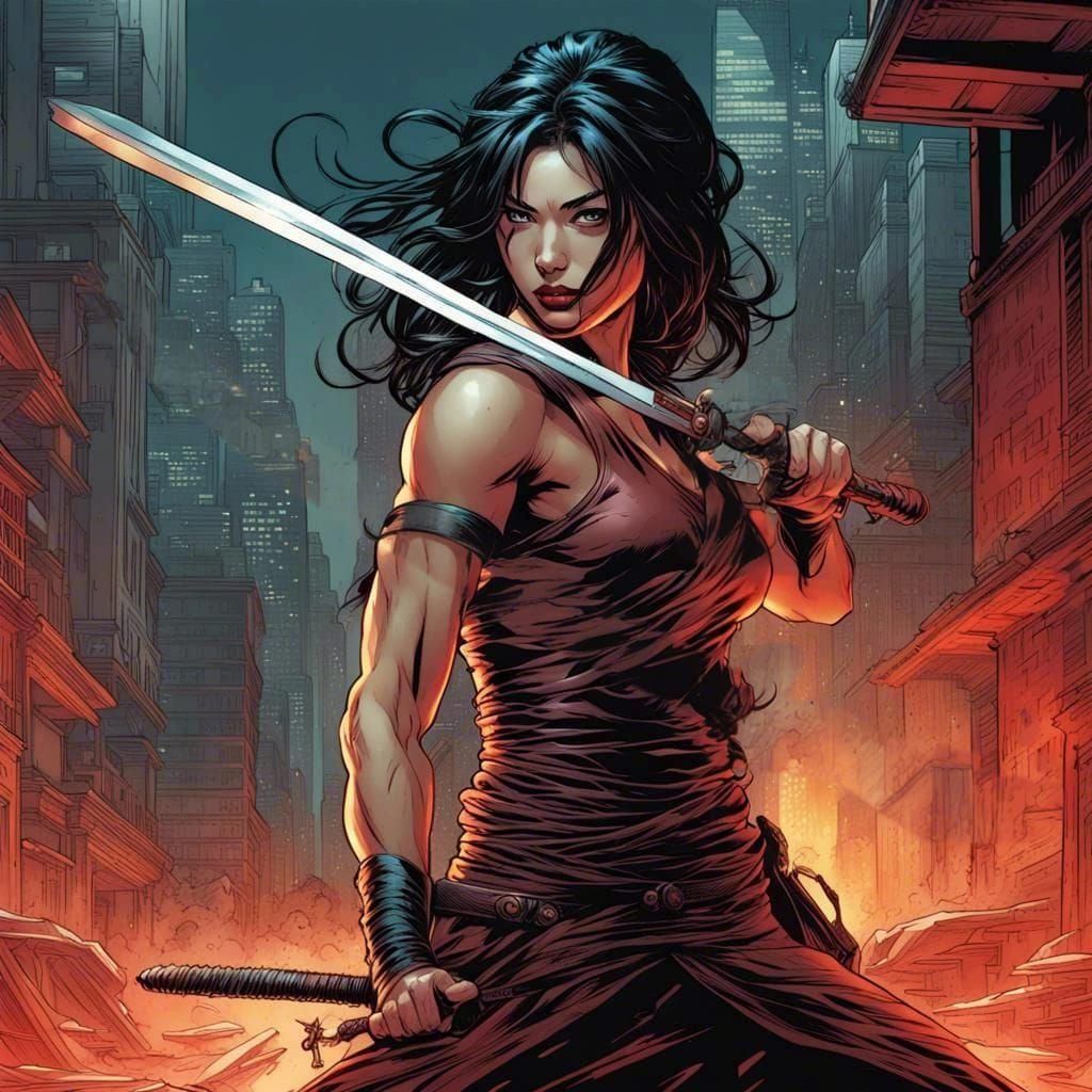 Elegant Katana Close-Up