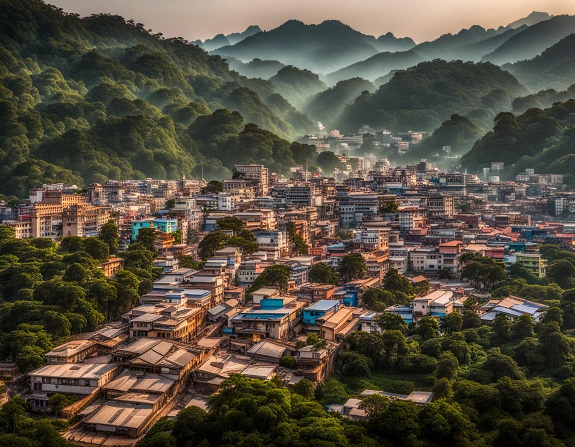 Futuristic Indian Town with Advanced Technology