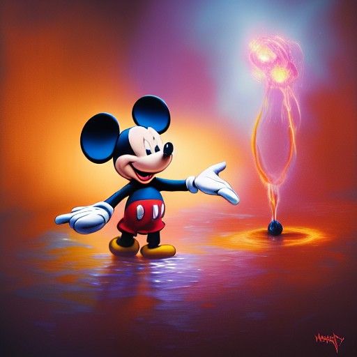 Sorcerer Cleans Up Apprentice's Magical Mess