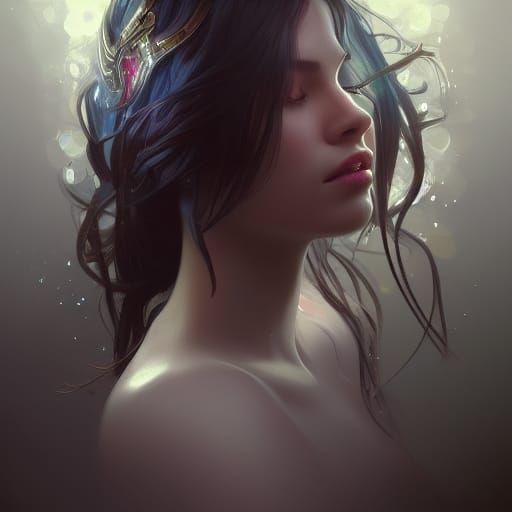 Hyperdetailed Portrait in Volumetric Lighting