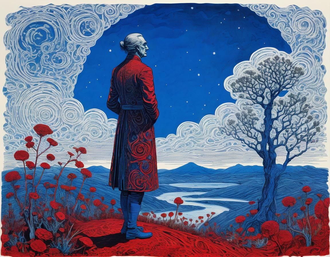 Ethereal Exasperation: A Surreal Expressionist Portrait