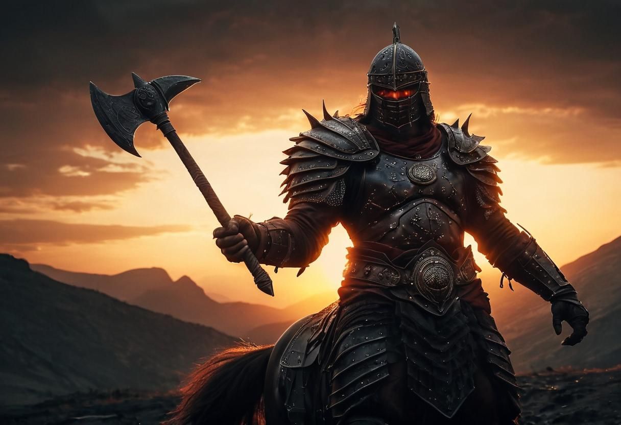 Epic Fantasy Centaur in Macedonian Sunset