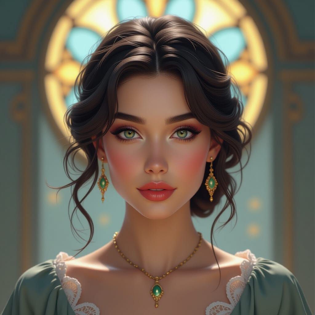Detailed Portrait in Dynamic Lighting, Trending Art