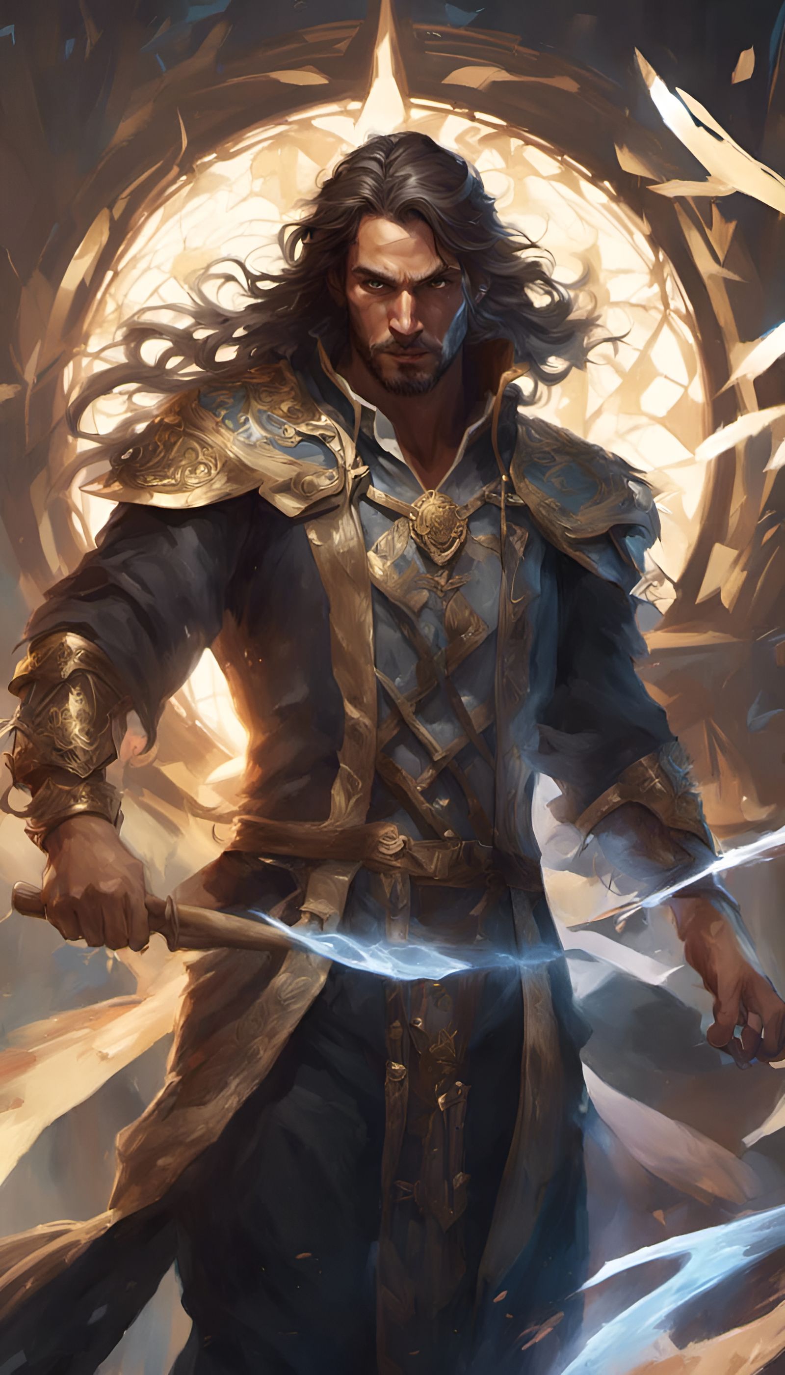 Kaladin Stormblessed Portrait in Hyperdetailed Digital Art