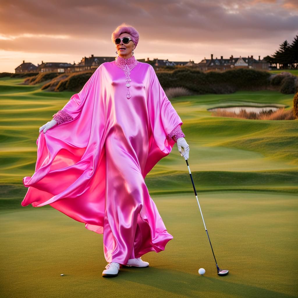 Drag Queen Plays Golf at St Andrews Links