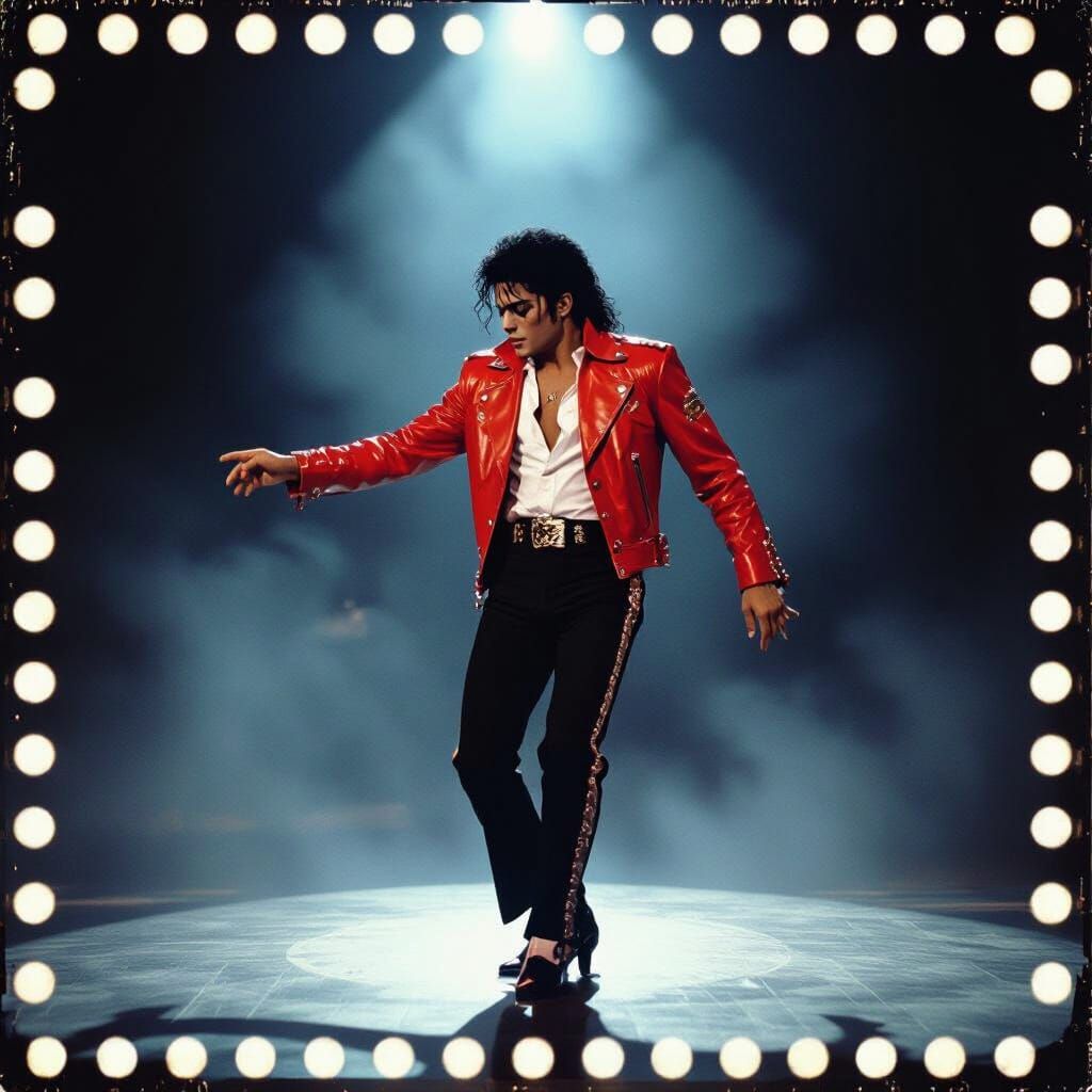 Michael Jackson Moonwalk in Vintage Music Video