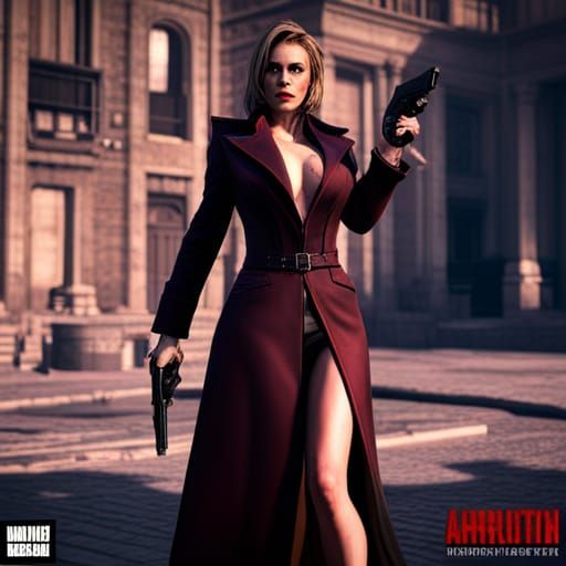 Detailed Dark Fantasy Female Mafia Boss