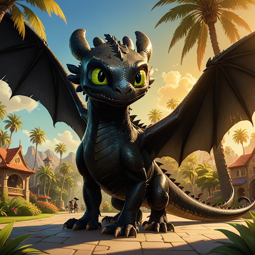 Toothless the Dragon at CalArts: Vibrant Digital Concept Art