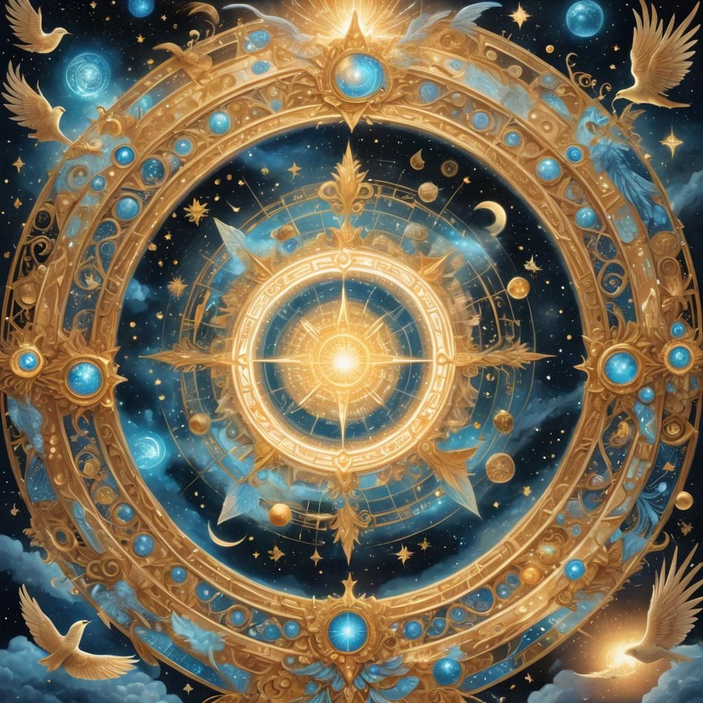 Astral Portal Illustration in Magical Realism Style