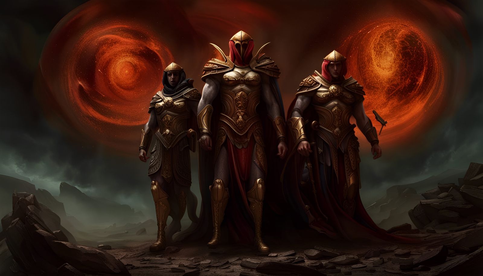 Deimos and Phobos: Gods of Terror in Matte Painting