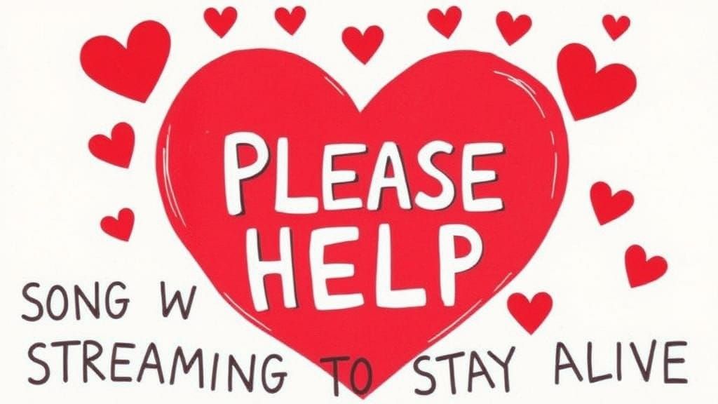Red Heart Plea in a Valentine's Card