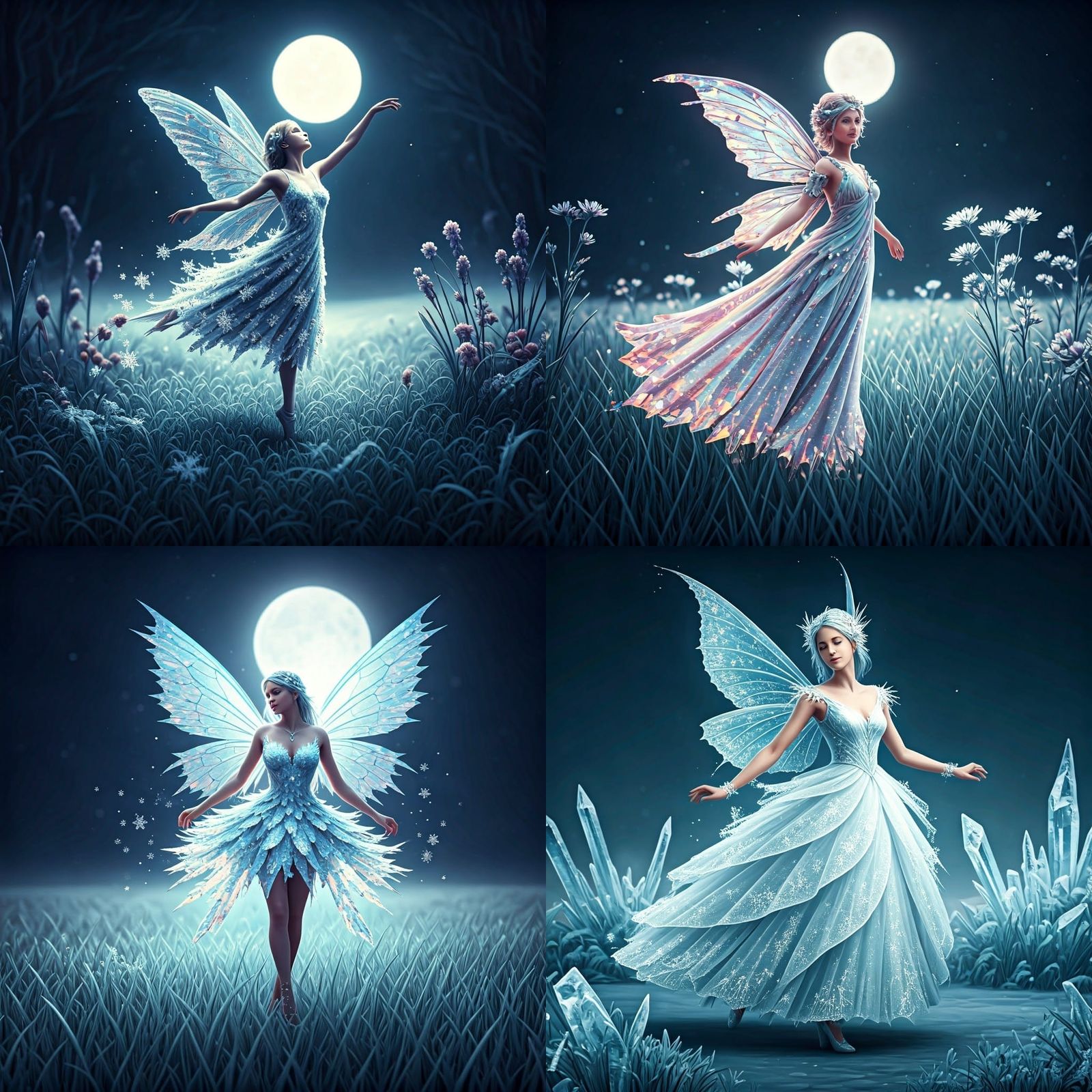 Ethereal Fairy Dances in Frosty Meadow