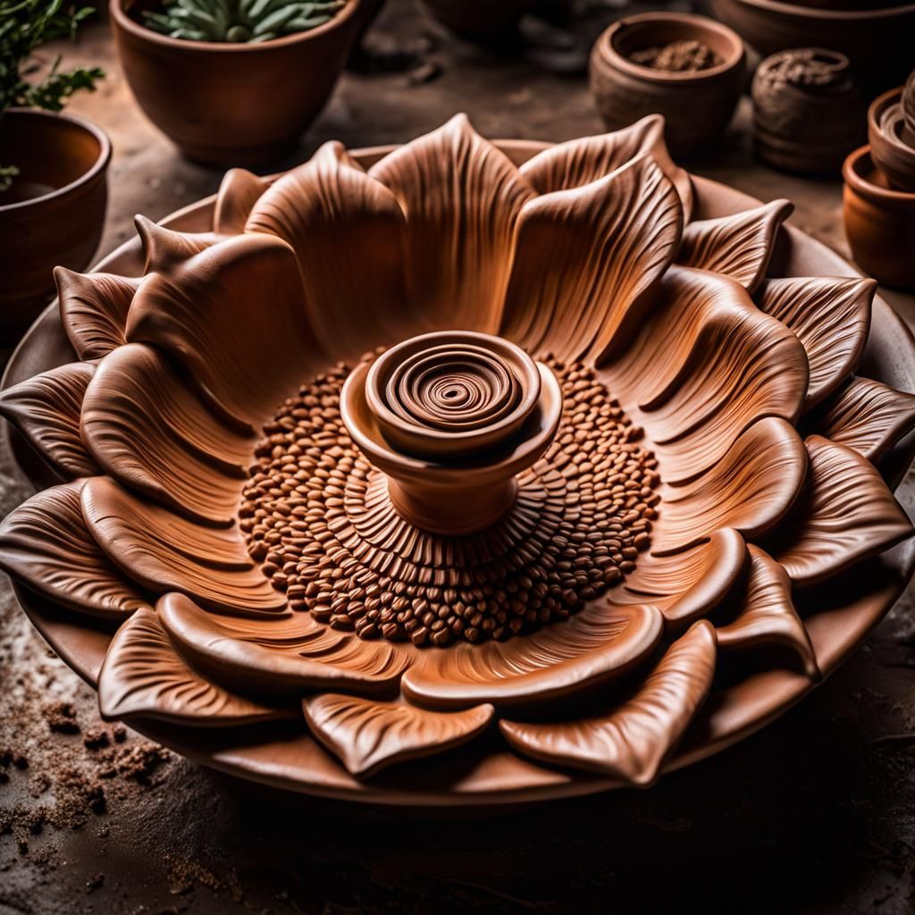 Hyperrealistic Dinosaur Ashtray on Pottery Wheel