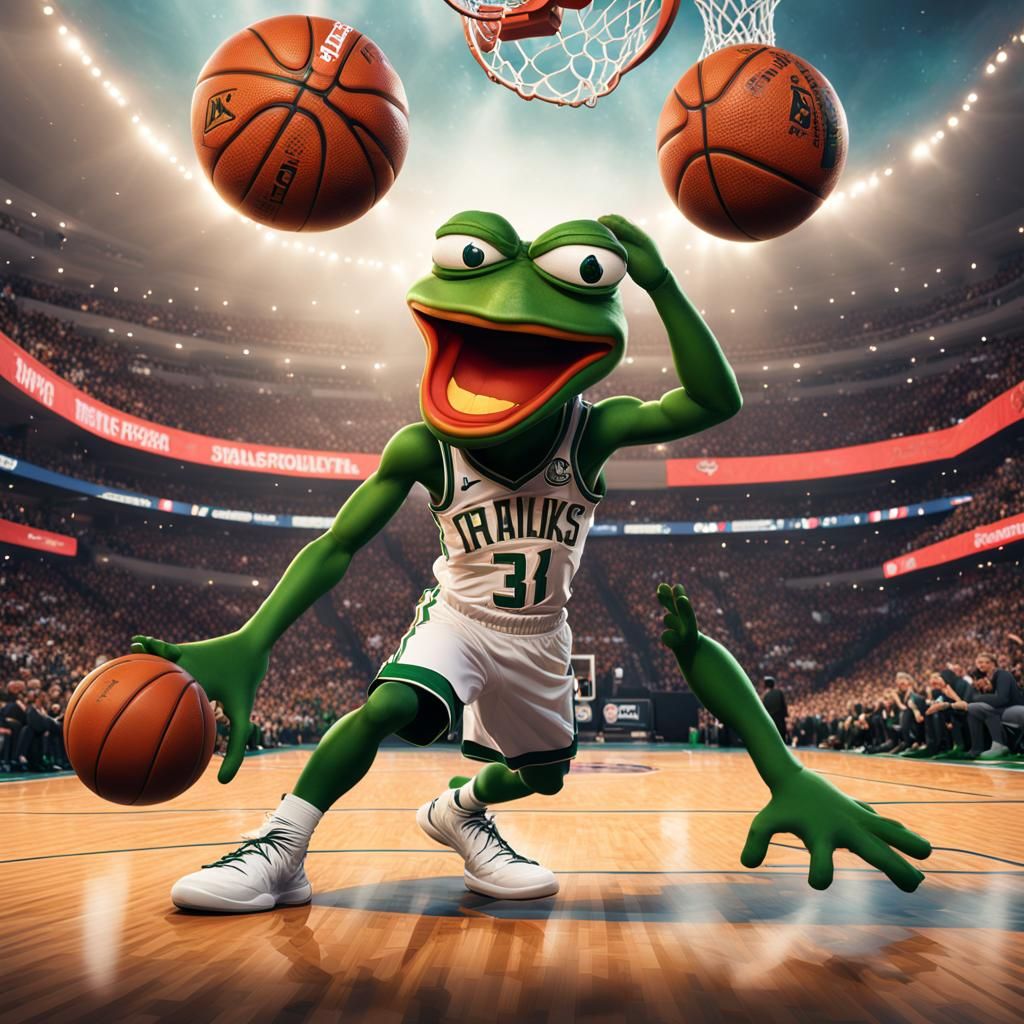 Pepe the Frog Plays Basketball, Fantasy Concept Art