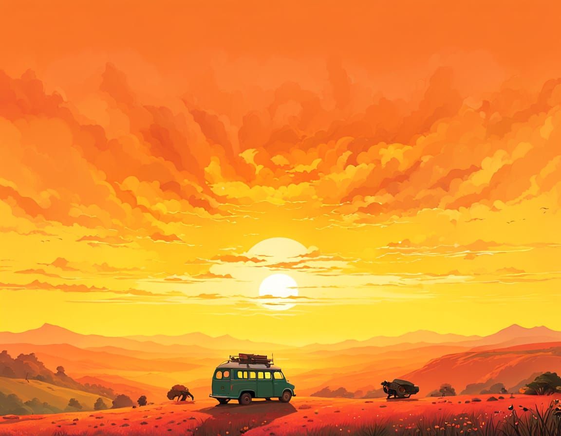 Whimsical Landscape in a Sci-Fi Fantasy Style