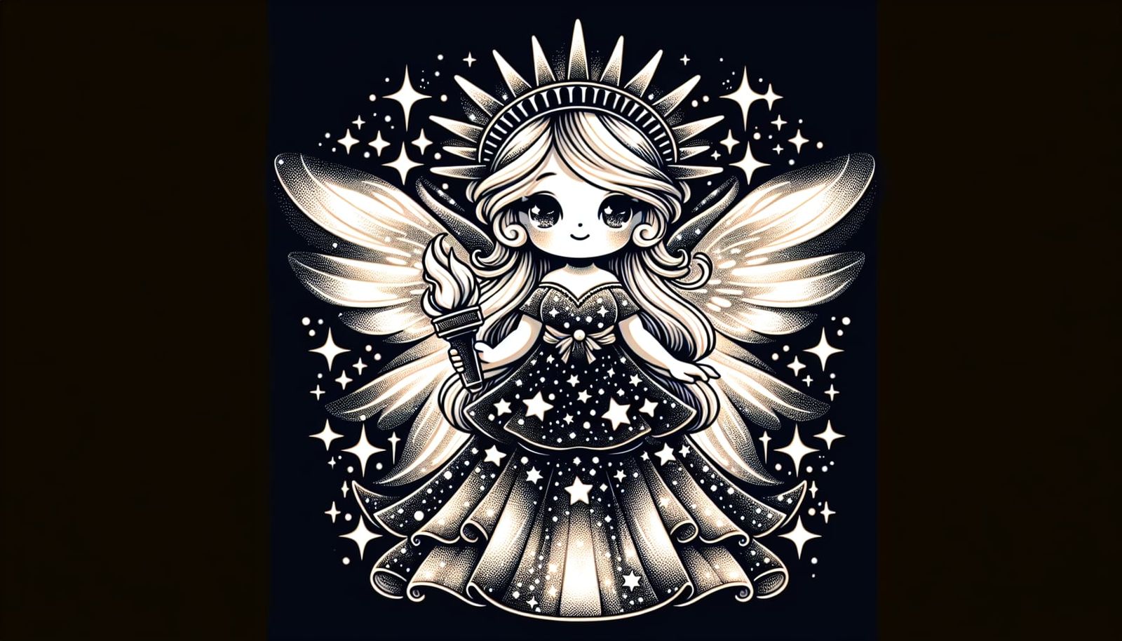 Charming Star-Spangled Maiden: Spirit of Liberty