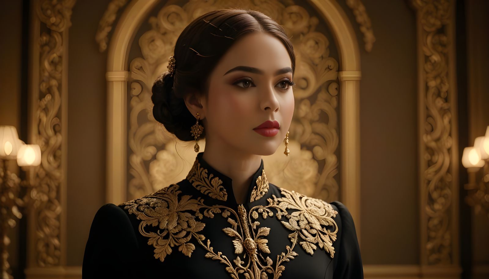 Elegant Woman in Blended Fashion Style