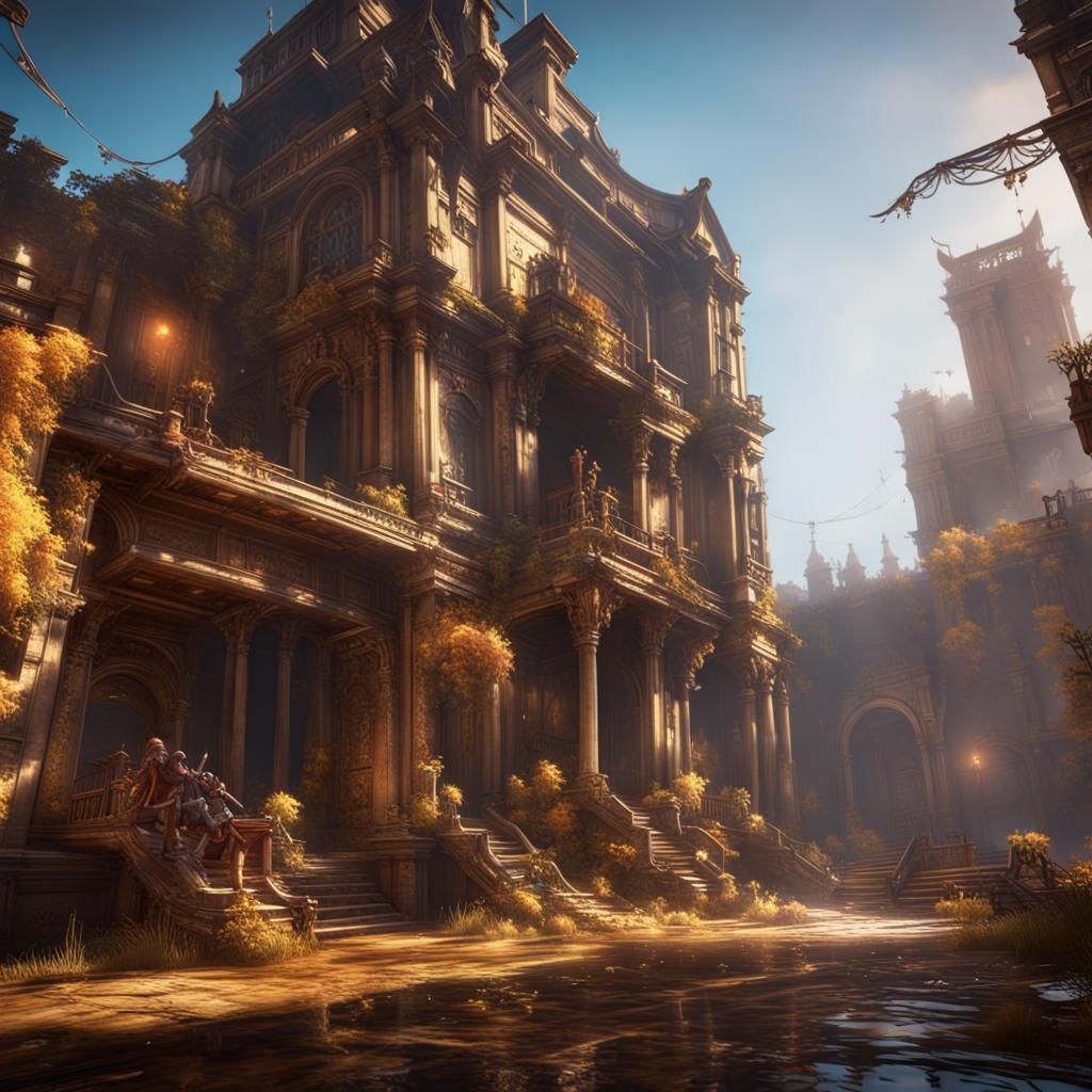 3D Game Character with Cinematic Lighting