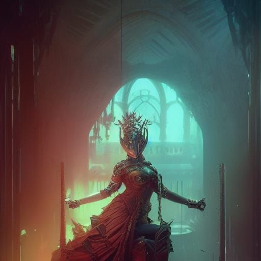 Killer Queen: A Dark Fantasy Masterpiece in 8k