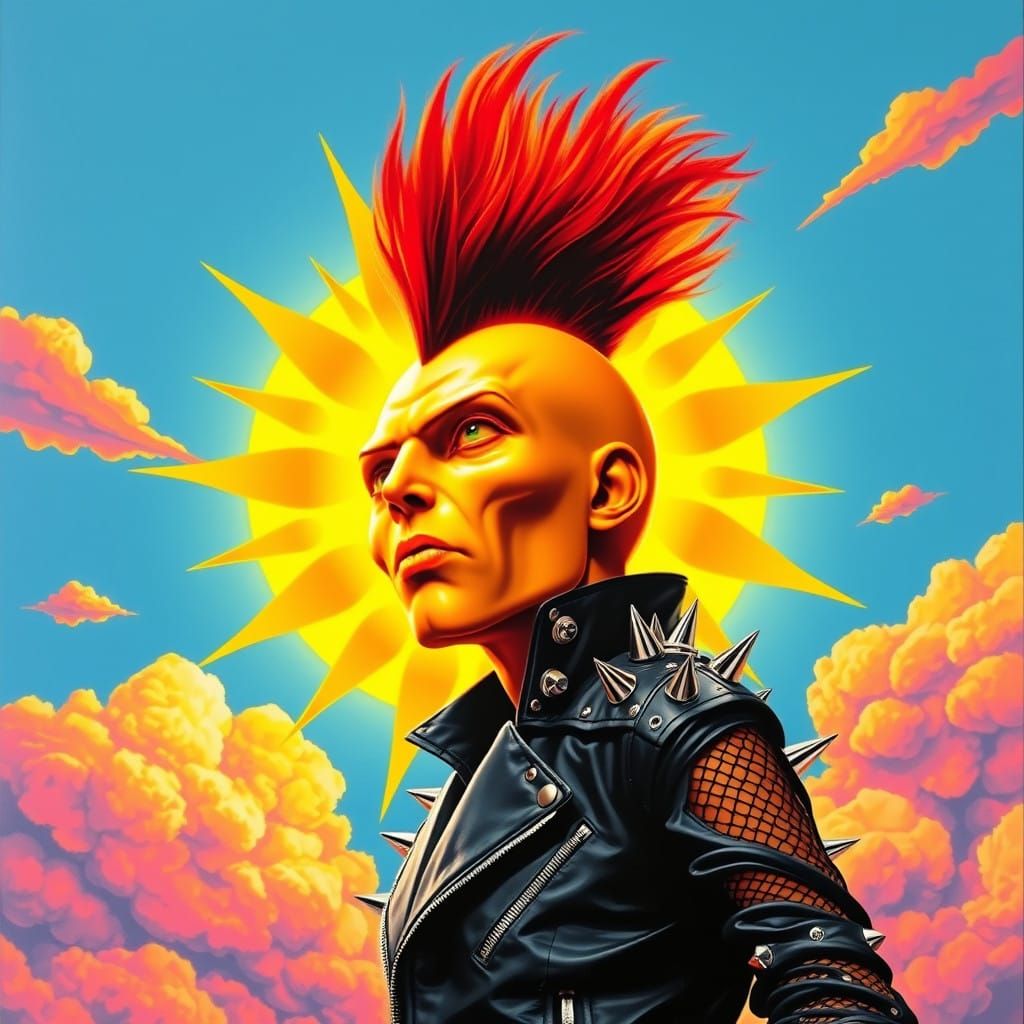 Sun Punk Rebel in Electric Blue