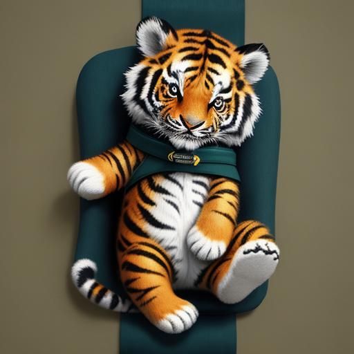 Baby Tiger Cub in Outer Space