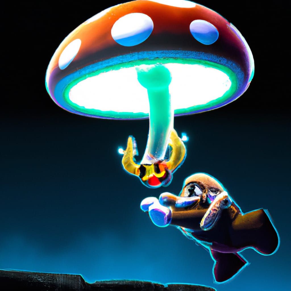 Super Mario Battles Cthulhu: Eldritch Horror Concept Art