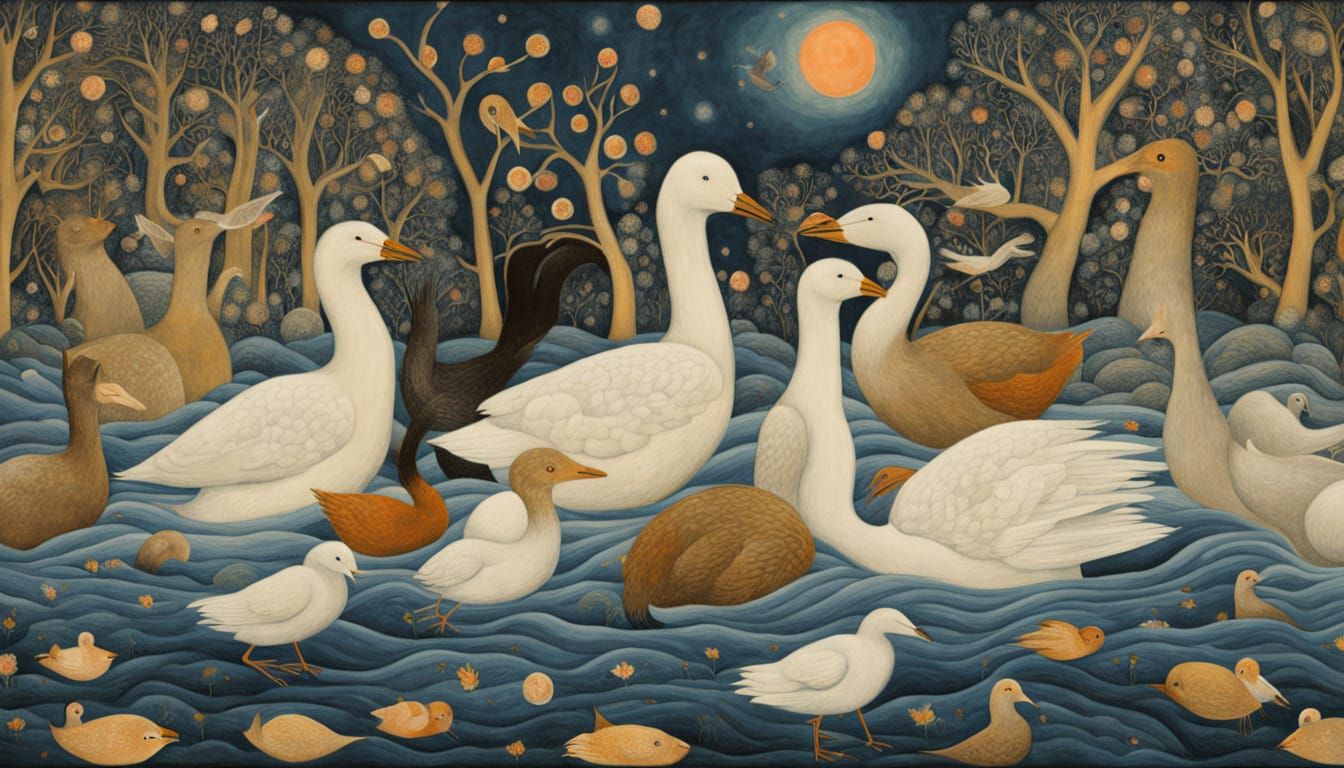 Dreamlike Community of Creatures in Space