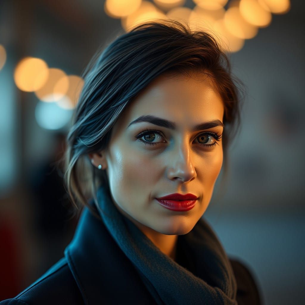 A Close-Up Portrait in Modern Precision