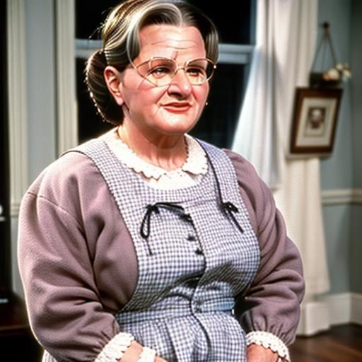 AI Rendition of Mrs. Doubtfire