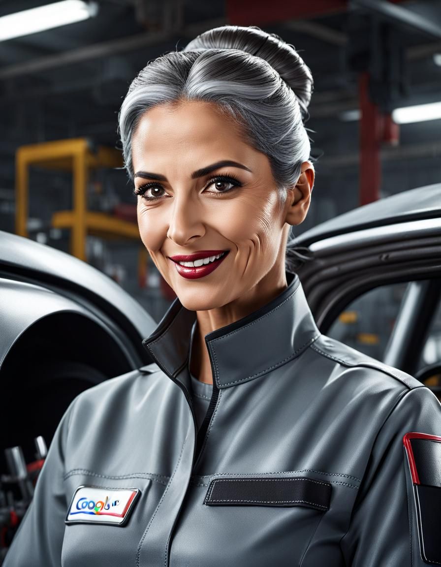 Middle Eastern Athlete in Car Repair Shop