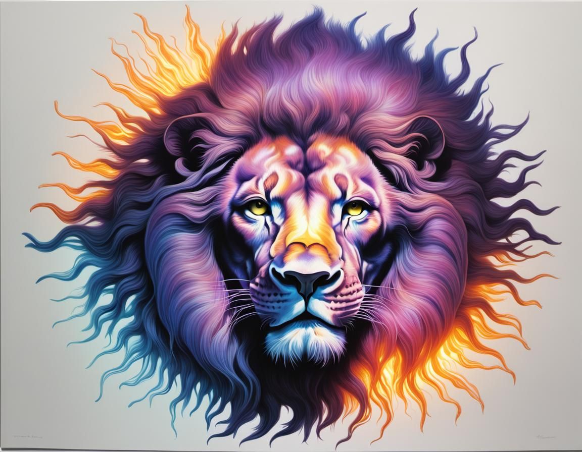 The Sunfire Guardian with a Cosmic Mane