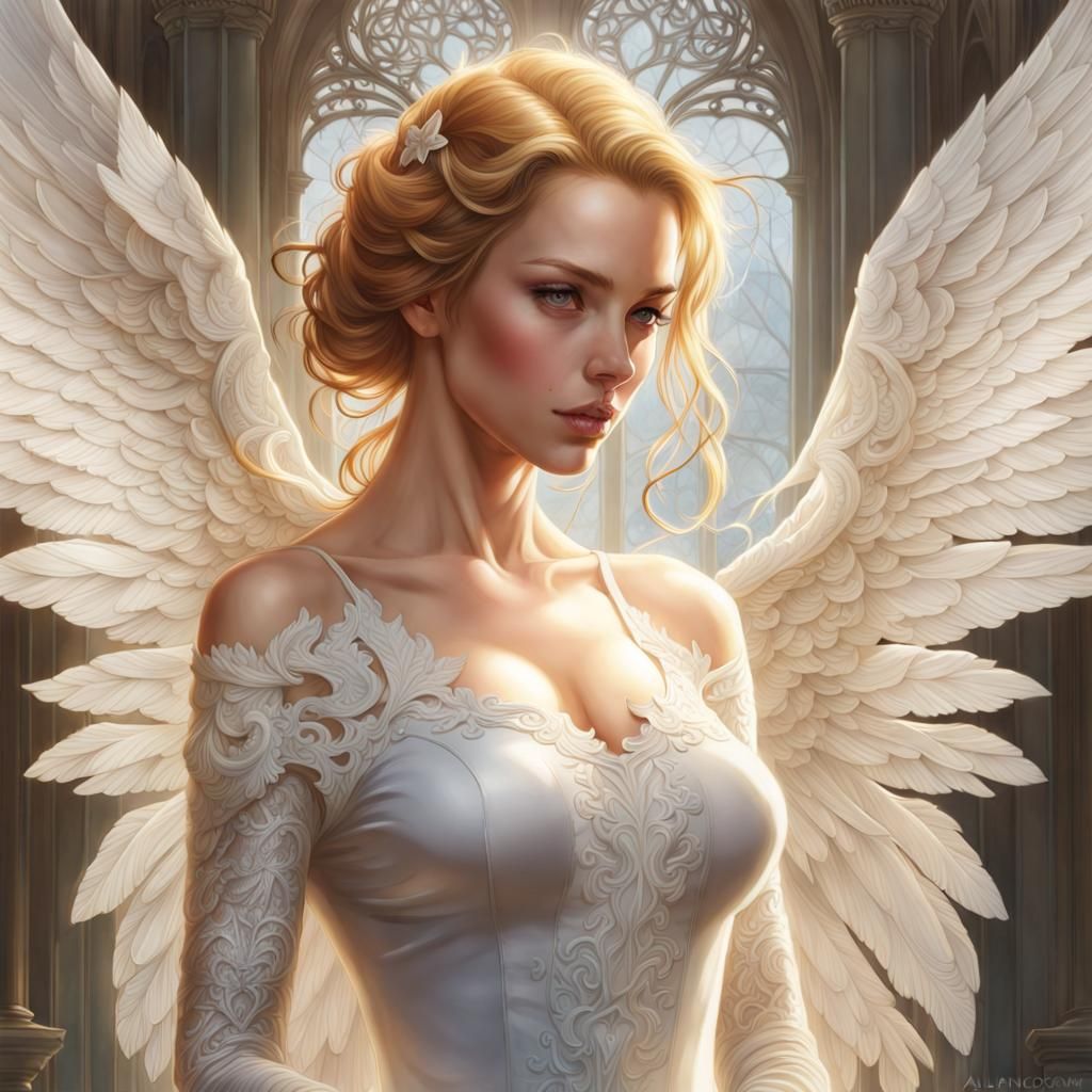Lace Wings in the Style of Artgerm