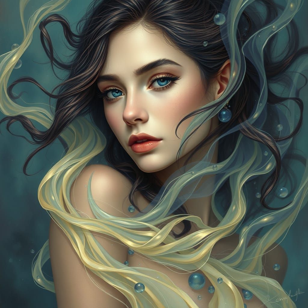 Mystic Silhouette: Detailed Photorealistic Concept Art