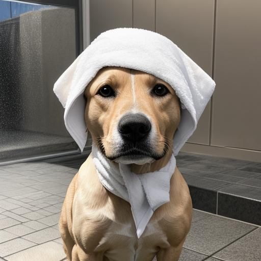 Towel and Wet Nose AI Interpretation