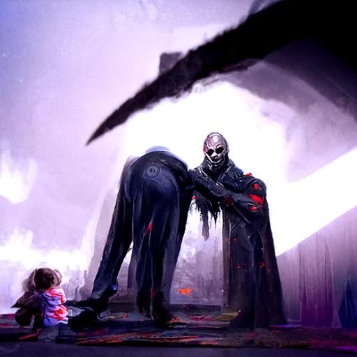 Sinister Child Support, Dark Fantasy Art