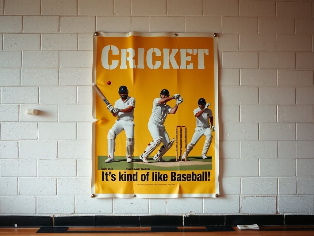 “Cricket: It’s kind of like Baseball!”