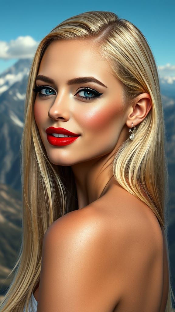 Photorealistic Model Portrait in Renaissance Style