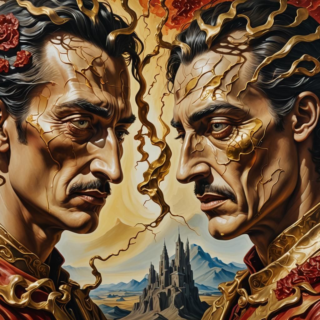 Surreal Eternal Figures in Harmony and Discord