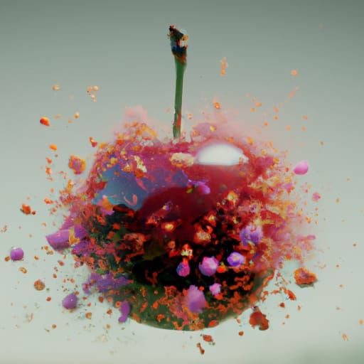 Cherry Bomb Explosion: Slow Motion Cinematic Visual