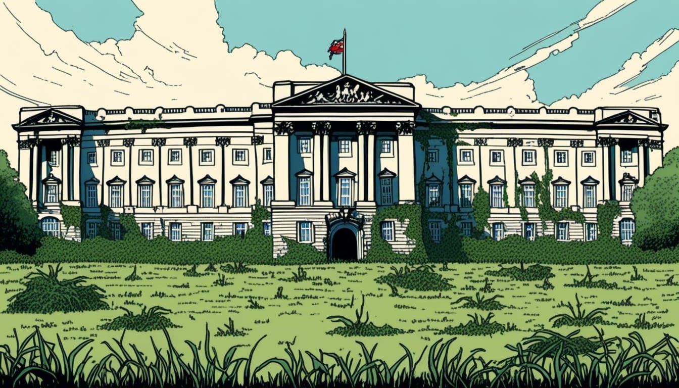 Post-Apocalyptic Buckingham Palace: Minimalist Overgrowth