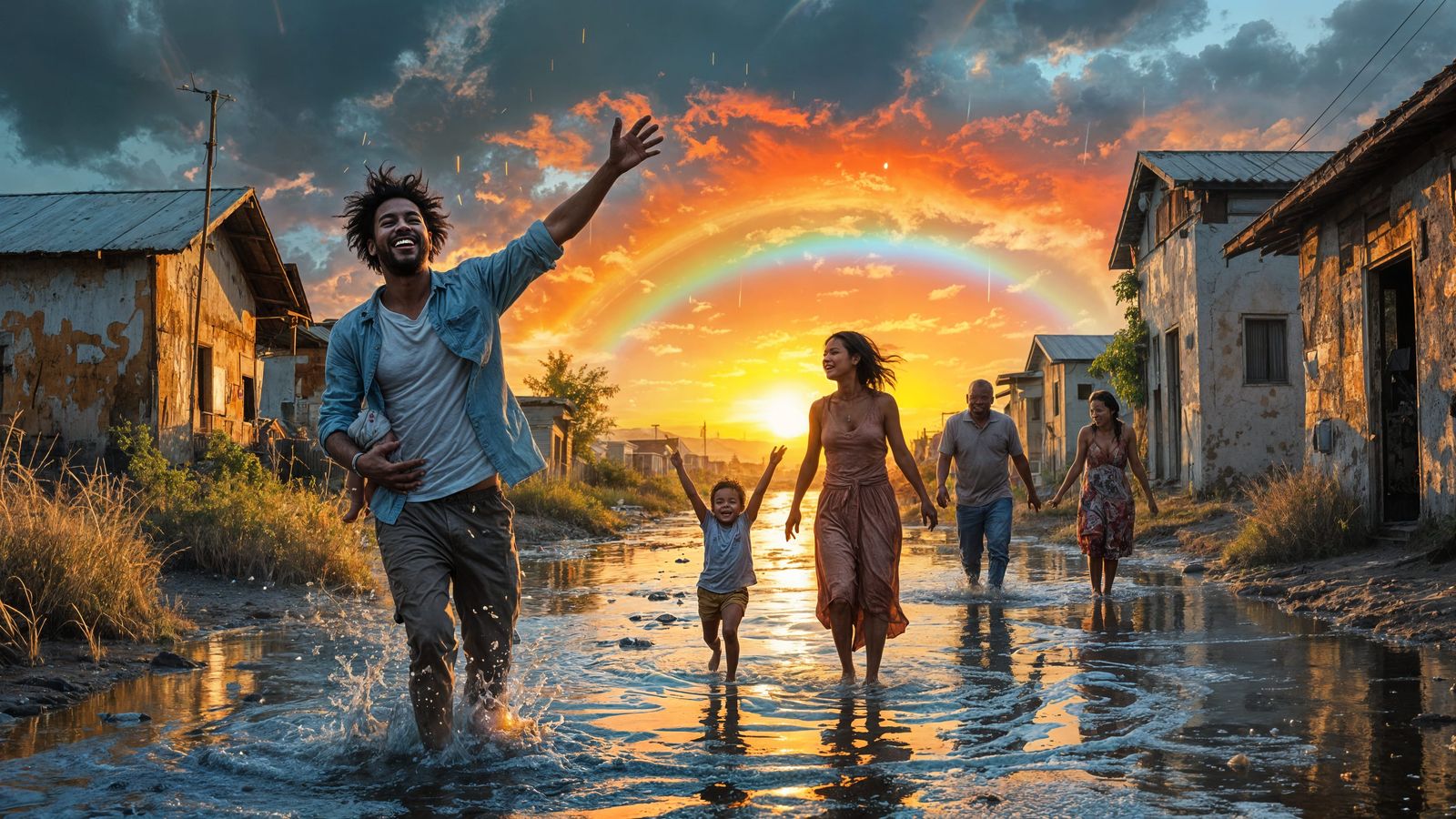 Hopeful Community Celebrates End of Drought in Vibrant Water...