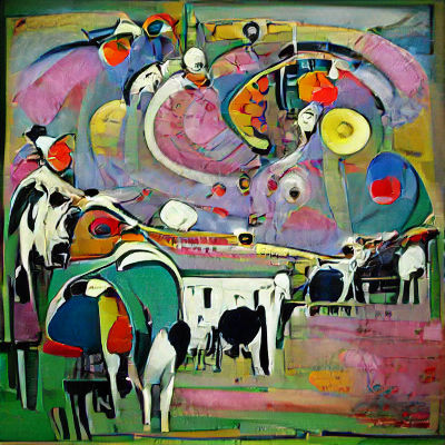 Psychedelic Dairy Farm: A Whimsical Creation