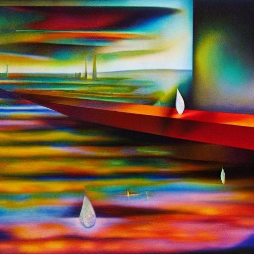 Surreal Dreamscape Casino Games in Mixed Media