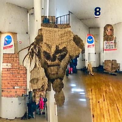 Burlap Monster in Abandoned Factory