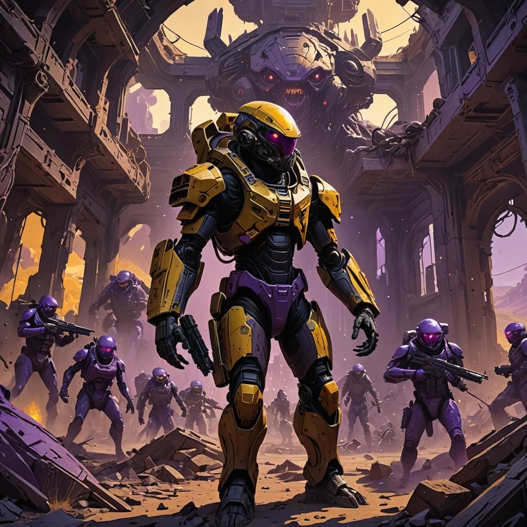 Martian Battlefield: Dark Fantasy Sci-Fi Horror