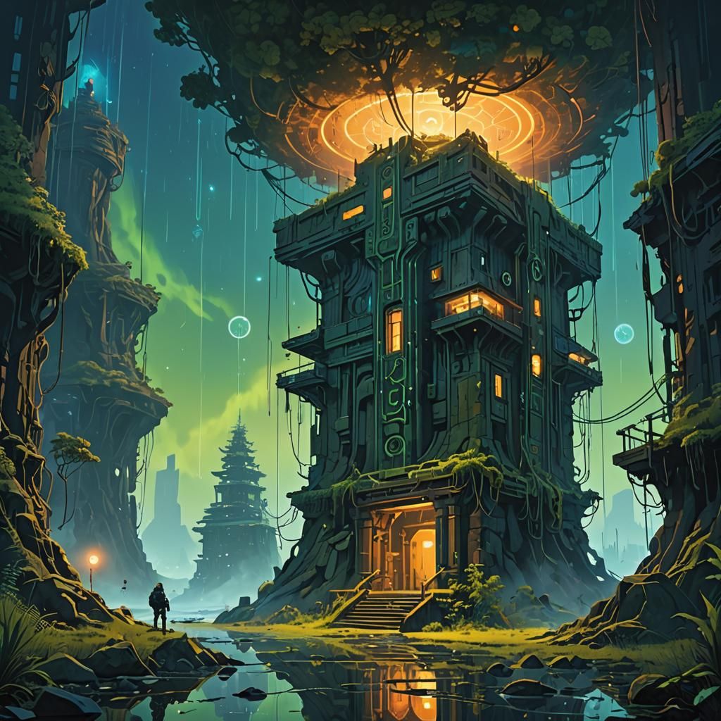 Mythic Temple in Labyrinthine Abyss, Unreal Engine 5