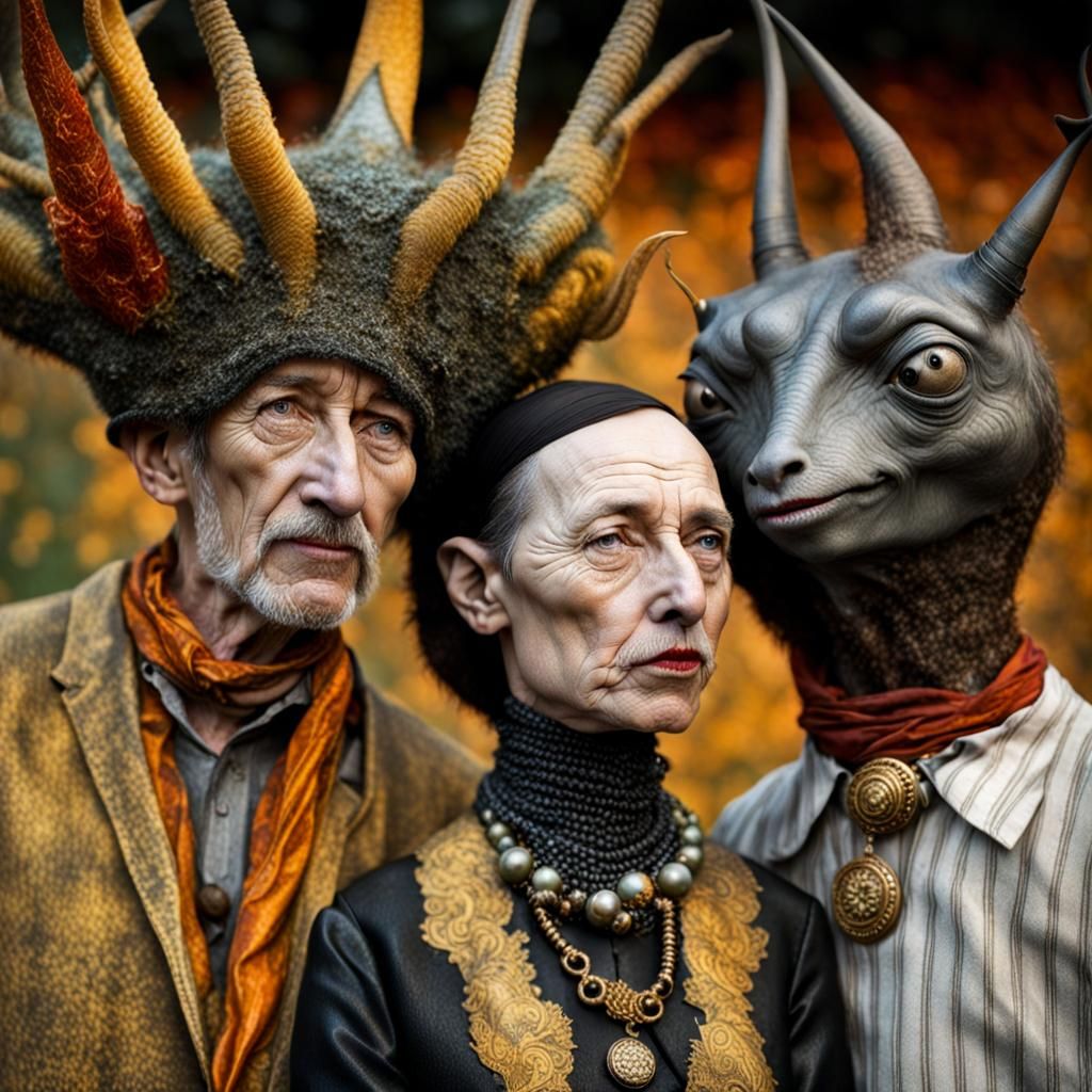 Surreal Restaurant: Extraterrestrial Celebration in Gritty S...